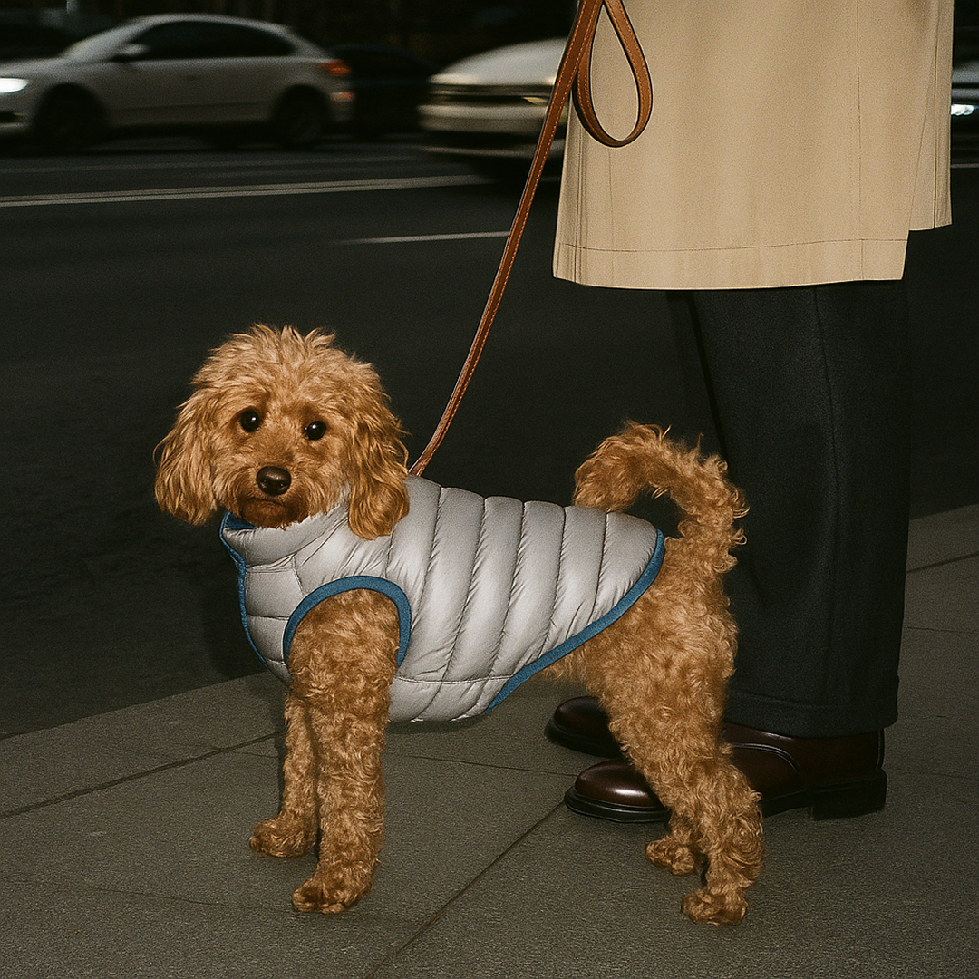 Buddy - Reversible Puffer (Grey & Blue)