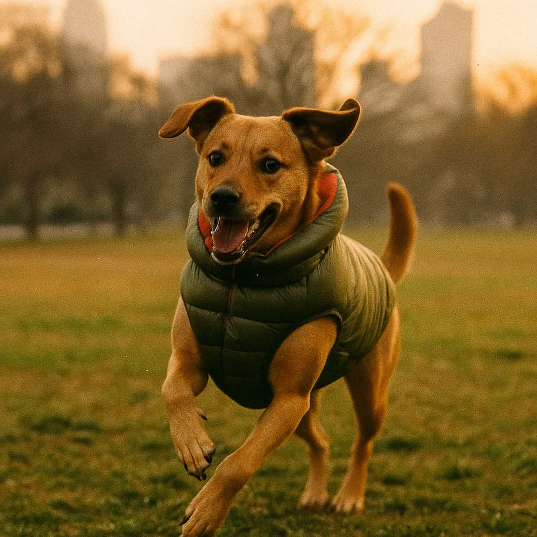 Buddy - Reversible Puffer (Green & Orange)