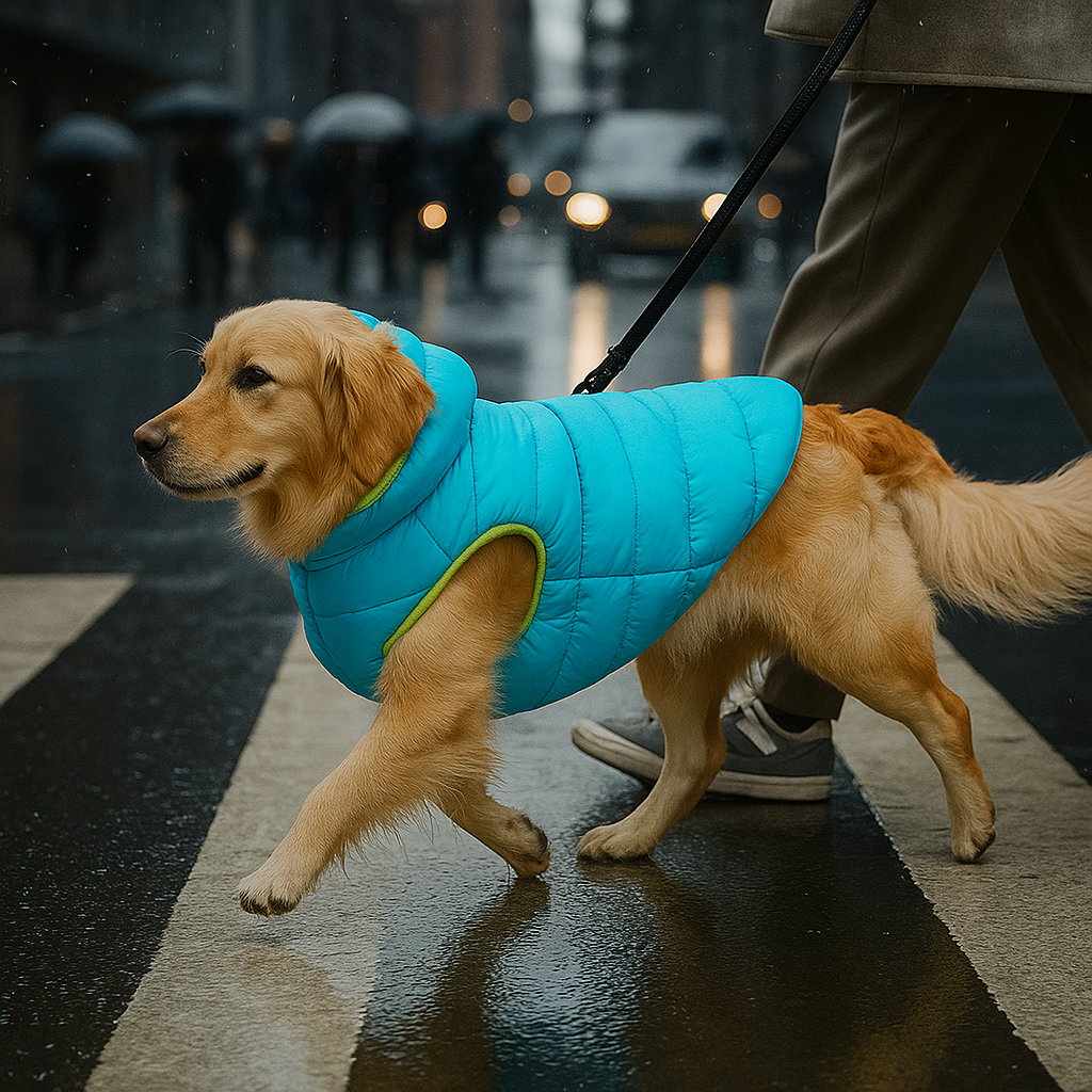 Buddy - Reversible Puffer (Lime & Blue)