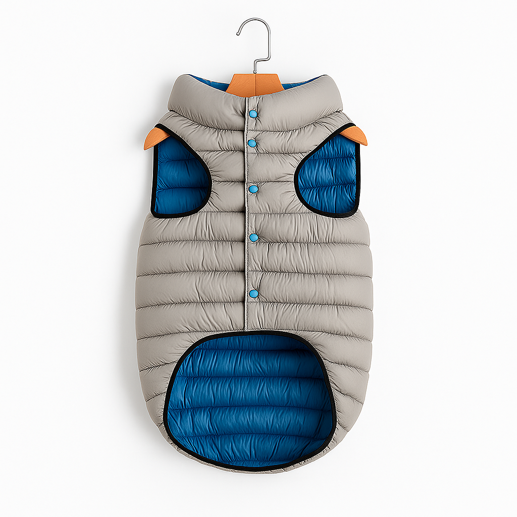 Buddy - Reversible Puffer (Grey & Blue)