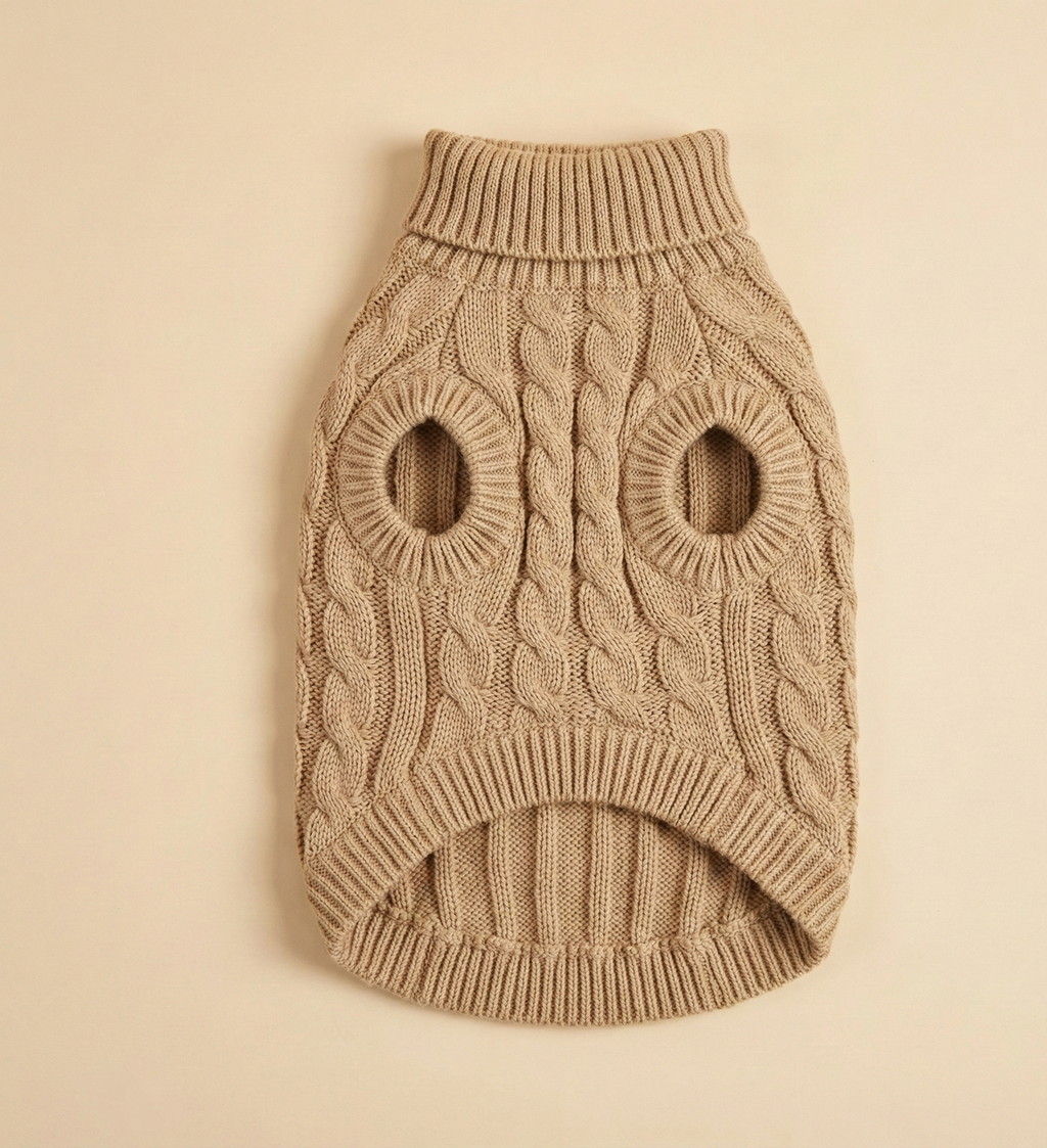 Luna - Dog Sweater (Beige)
