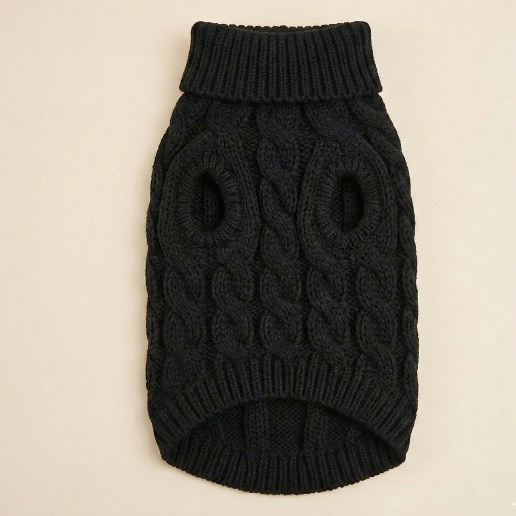 Luna - Dog Sweater (Black)