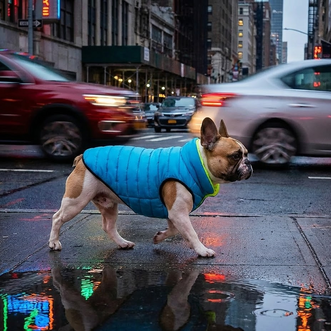 Buddy - Reversible Puffer (Lime & Blue)